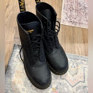 Dr. Martens Black steel toed boots